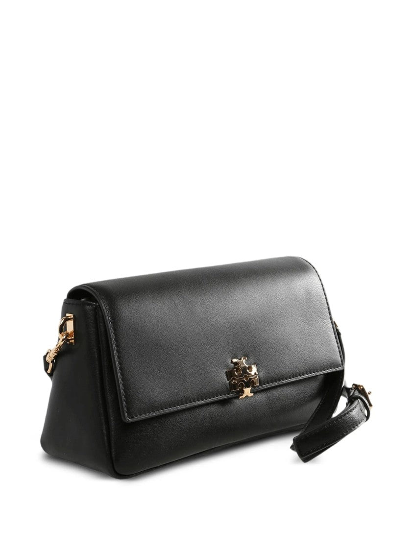 Tory Burch Black Charlie Small Leather Shoulder Bag