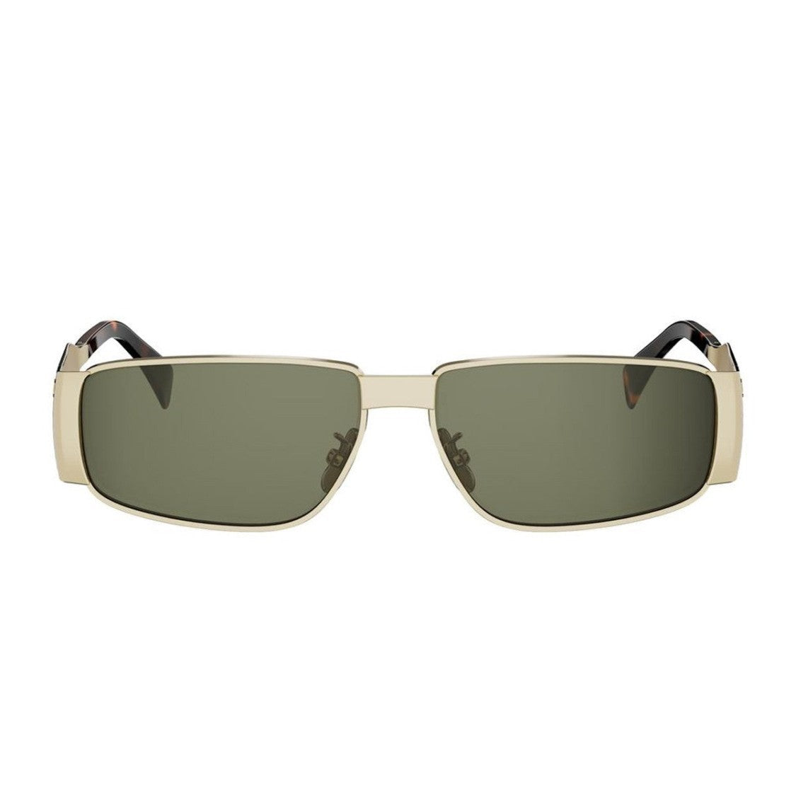 Celine Gold Cl40325u Metal Triomphe Metal Rectangular Sunglasses