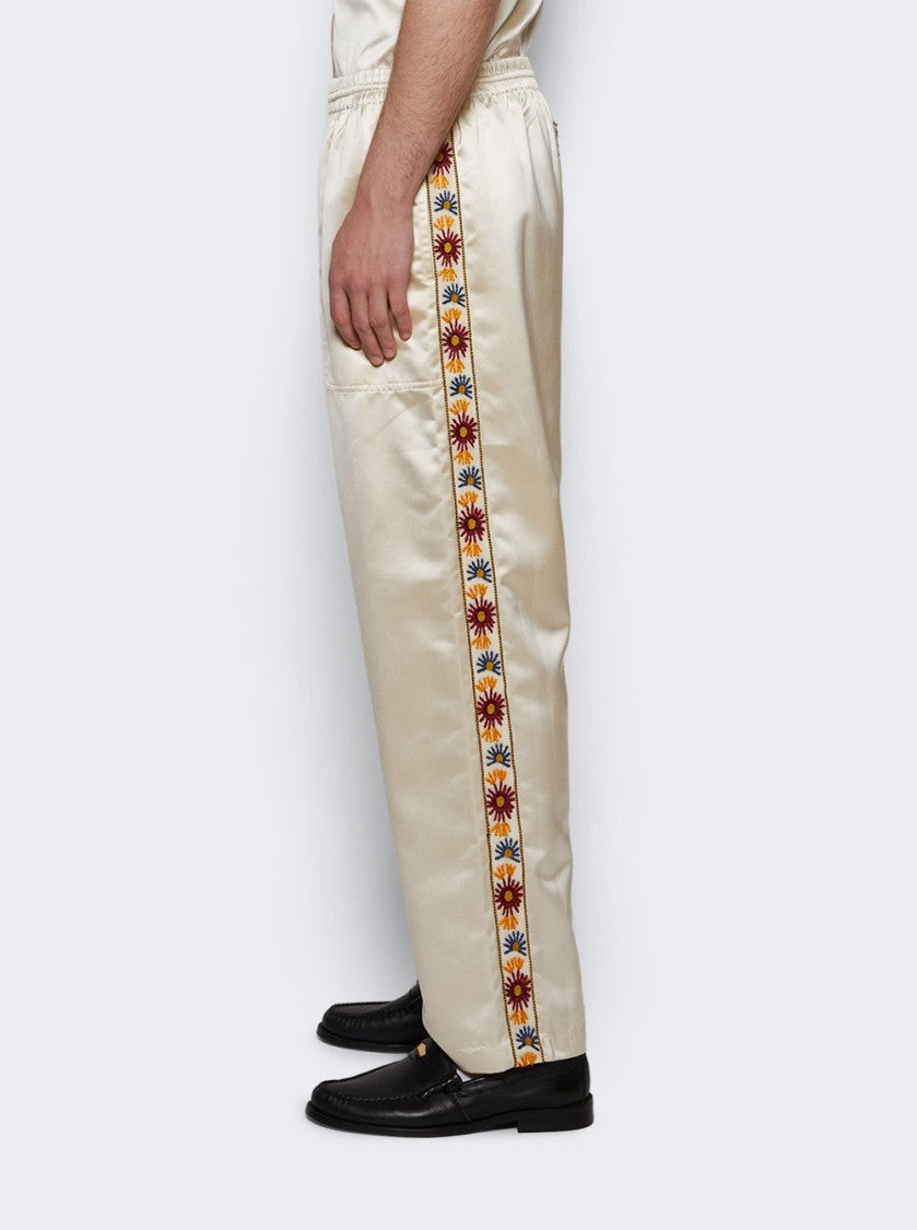 Bode Candyfloss Track Pants Cream
