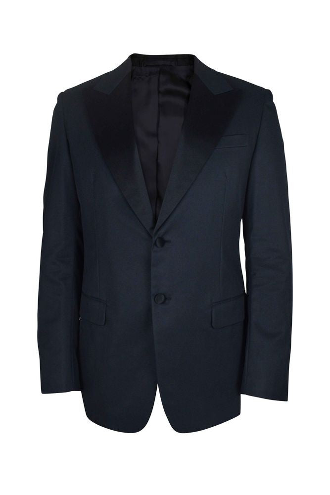 Prada Tailored Dark Blue Cotton Suit Jacket