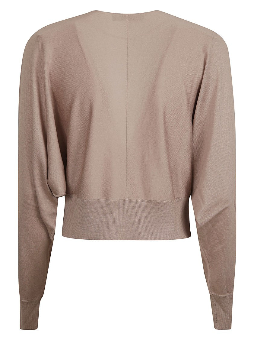 Fabiana Filippi Cropped V-Neck Sweater