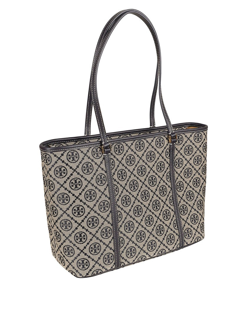 Tory Burch Structured Handbag With Geometric Pattern