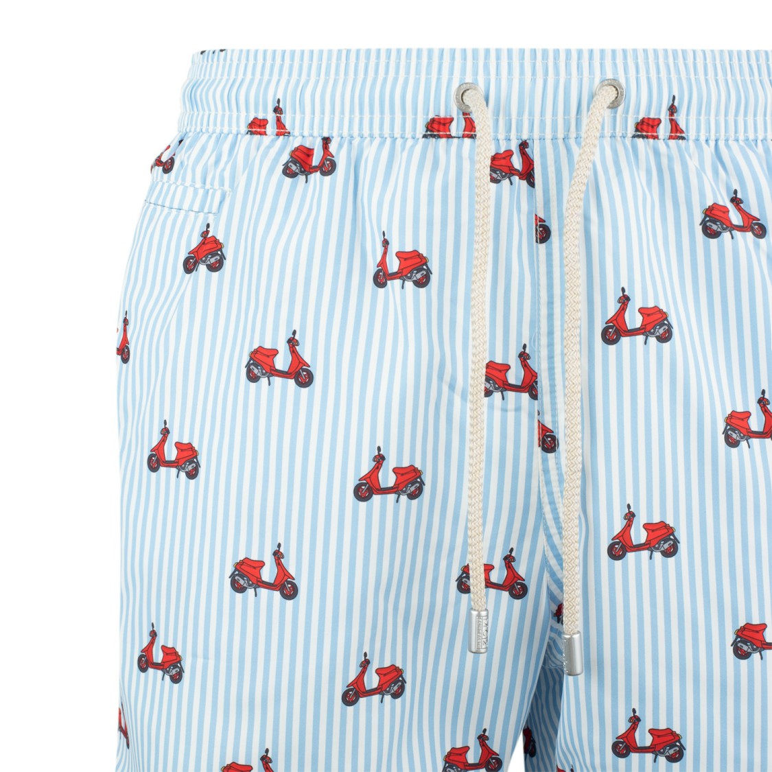 Mc2 Saint Barth Light Blue Lighting Micro Fantasy Swim Shorts
