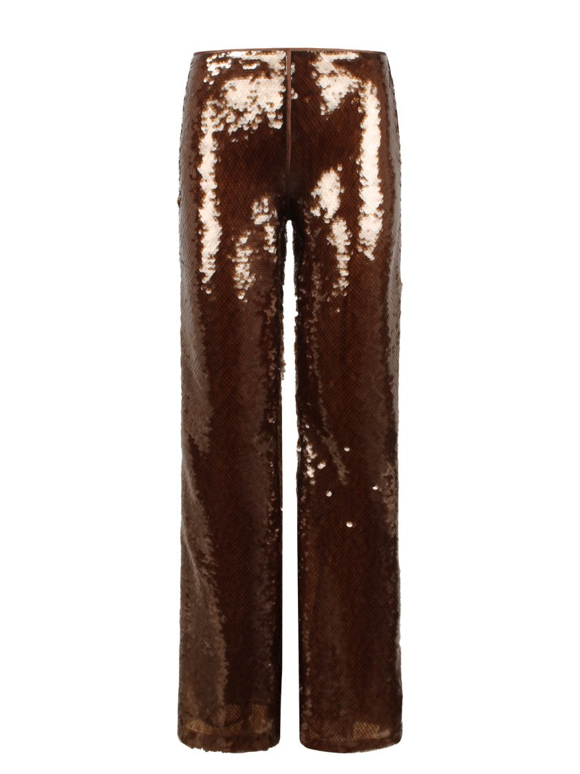 Alberta Ferretti Sequins Flared Trousers