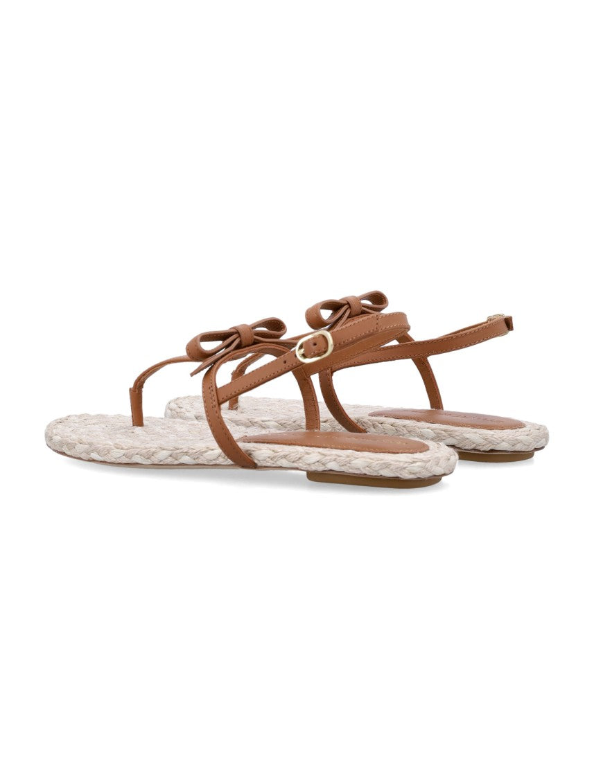 Stuart Weitzman Felicity Espadrillas Thong Sandals