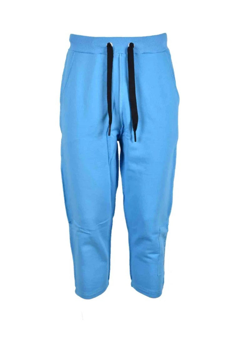 Takeshy Kurosawa Relaxed Fit Turquoise Tracksuit Bottoms With Adjustable Drawstrings