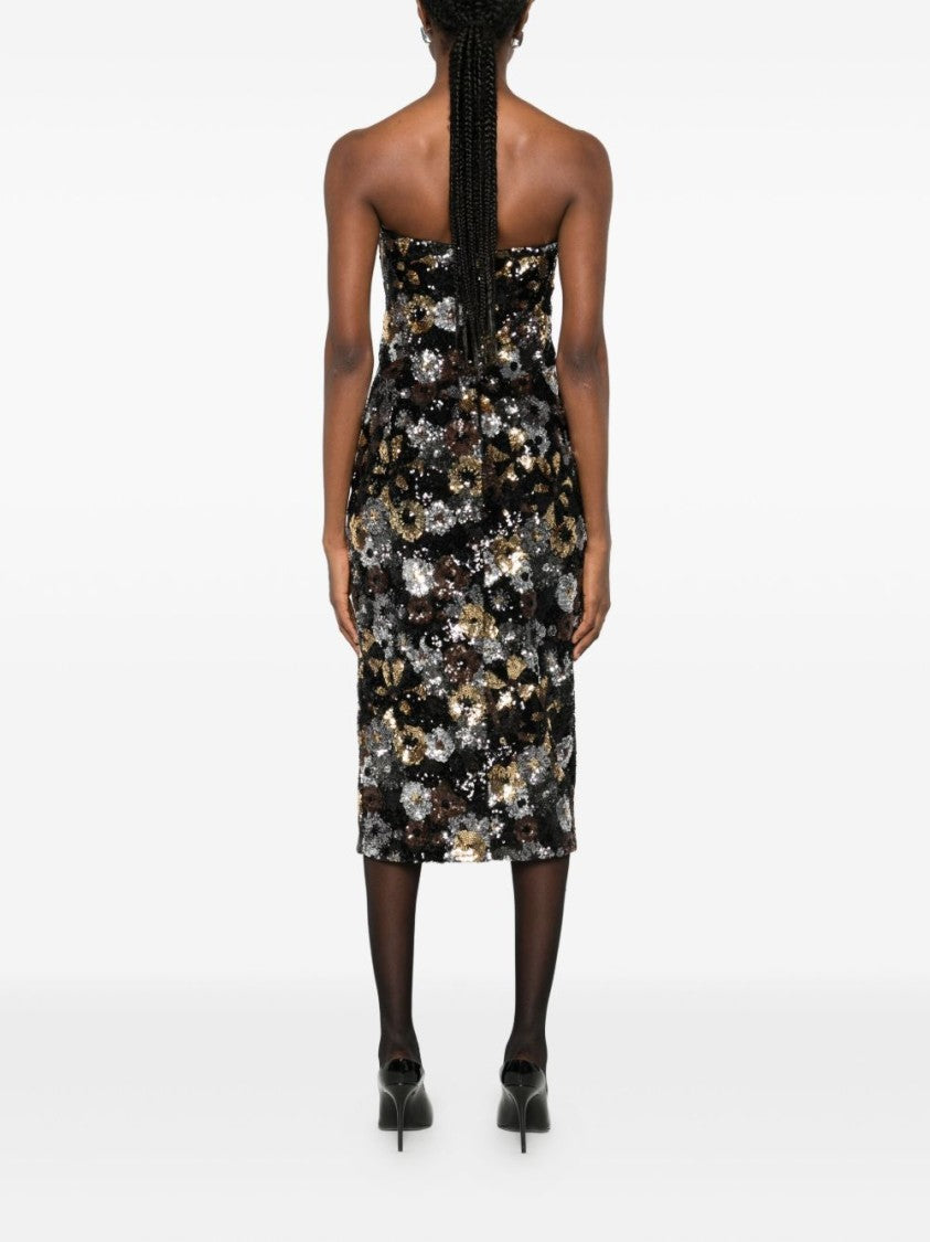 Max Mara Strapless Midi Dress