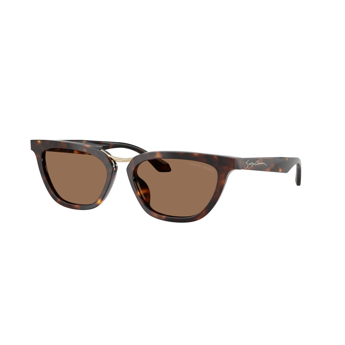 Giorgio Armani 0Ar8253u Tortoiseshell Cat-Eye Sunglasses With Gold Bridge