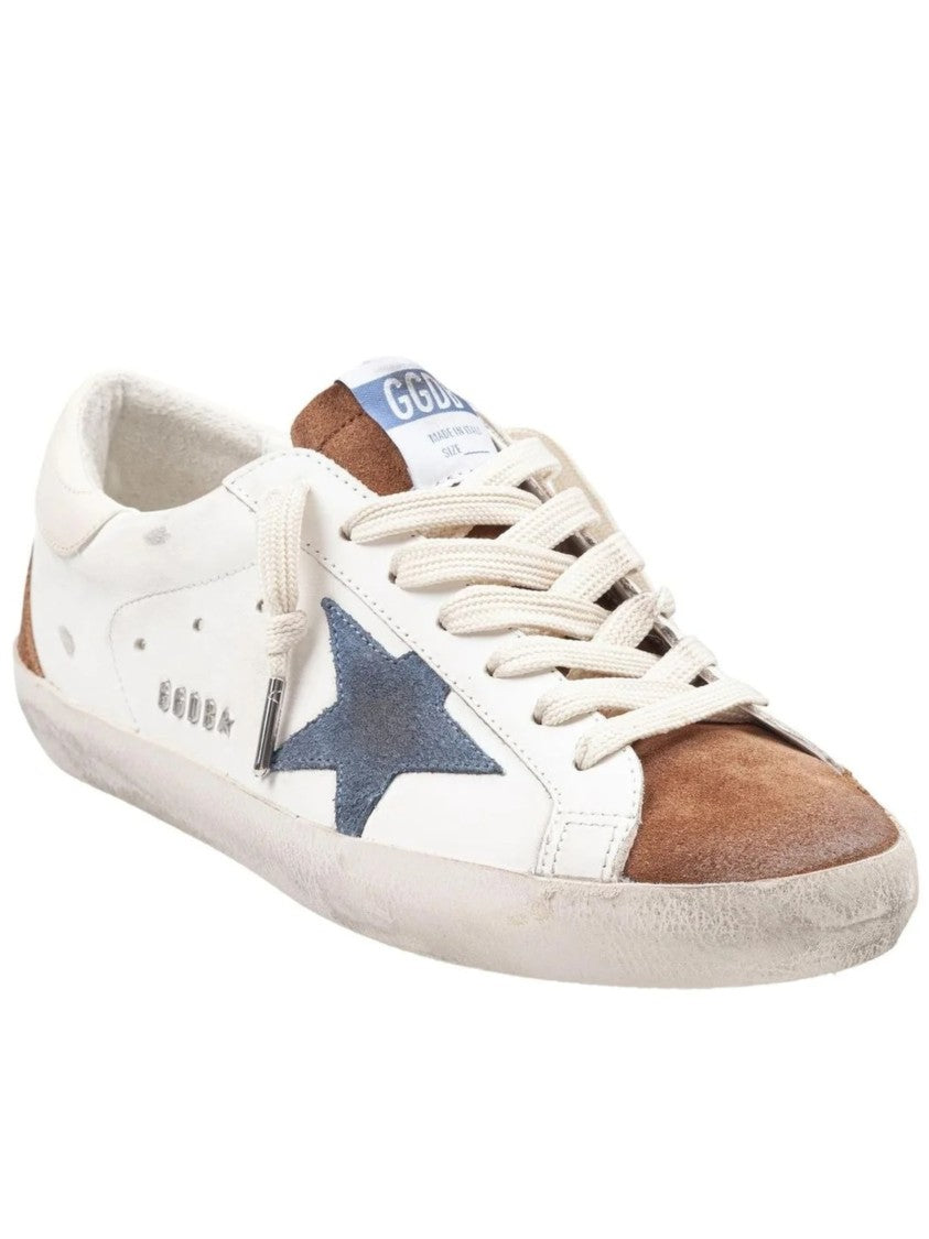 Golden Goose Leather Super Star Vintage Low-Top Sneakers