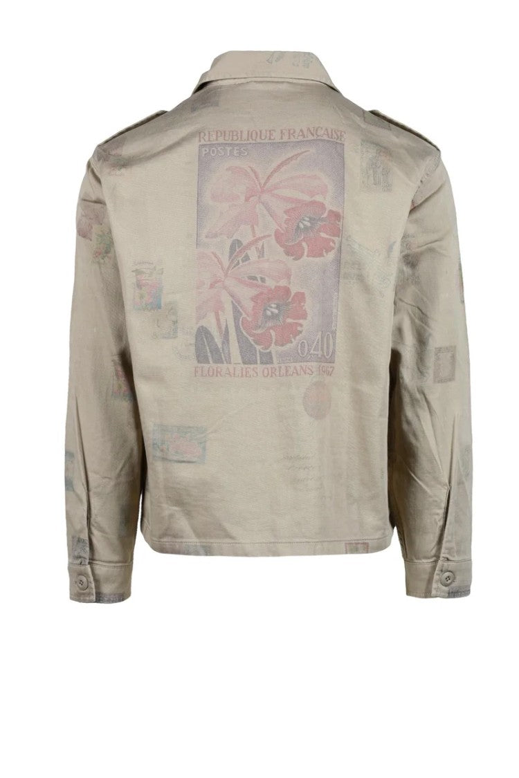 Replay Cotton Military Shirt - Beige