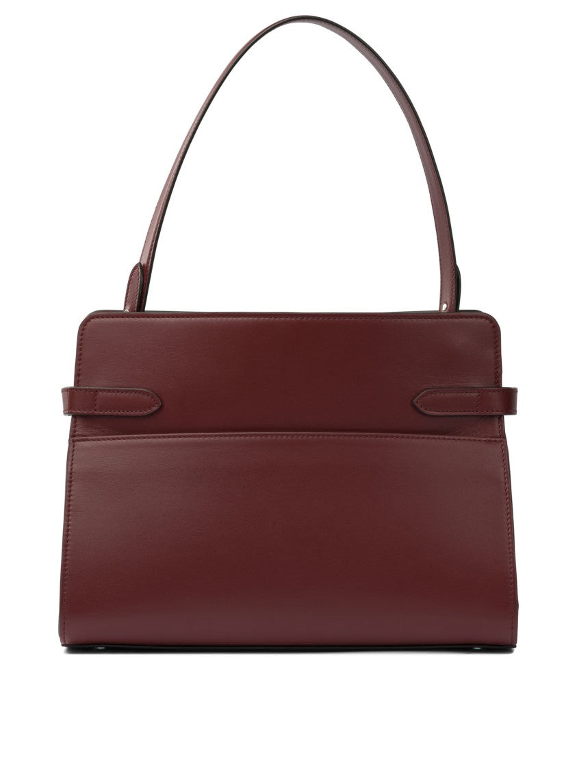 Le Tanneur Bordeaux Shoulder Bag With Structured Design