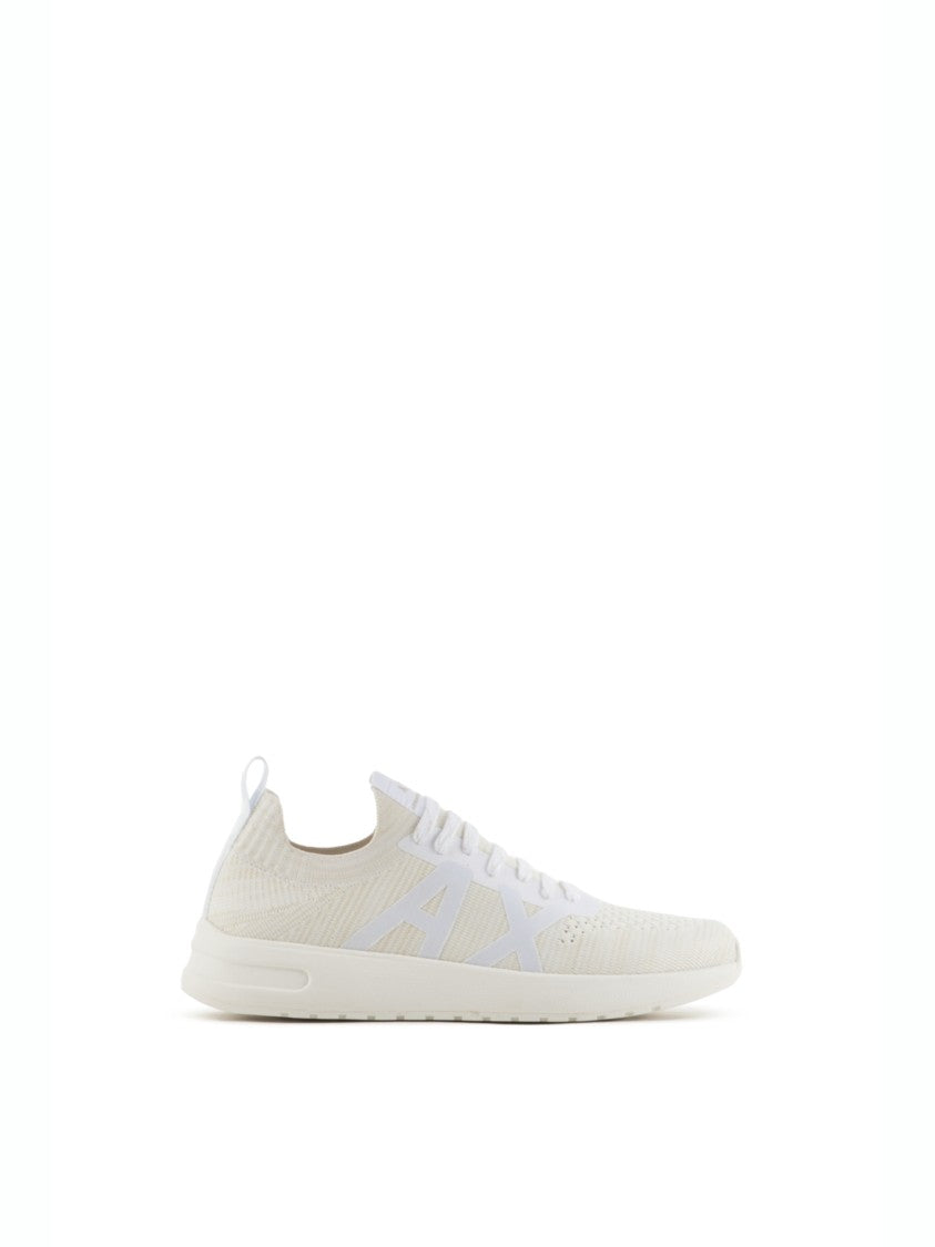 Armani Exchange Sock-Fit Sneakers Minimalist Design Lightweight Sole