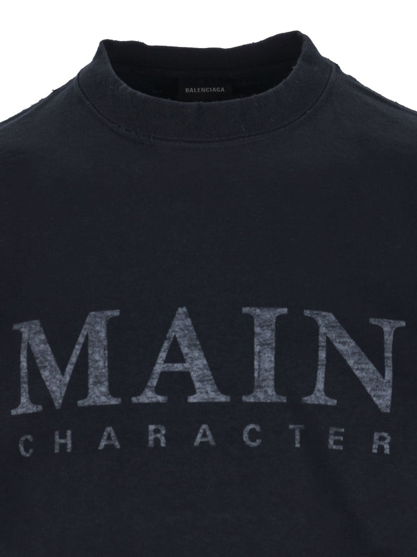Balenciaga Main Character T-Shirt – Black