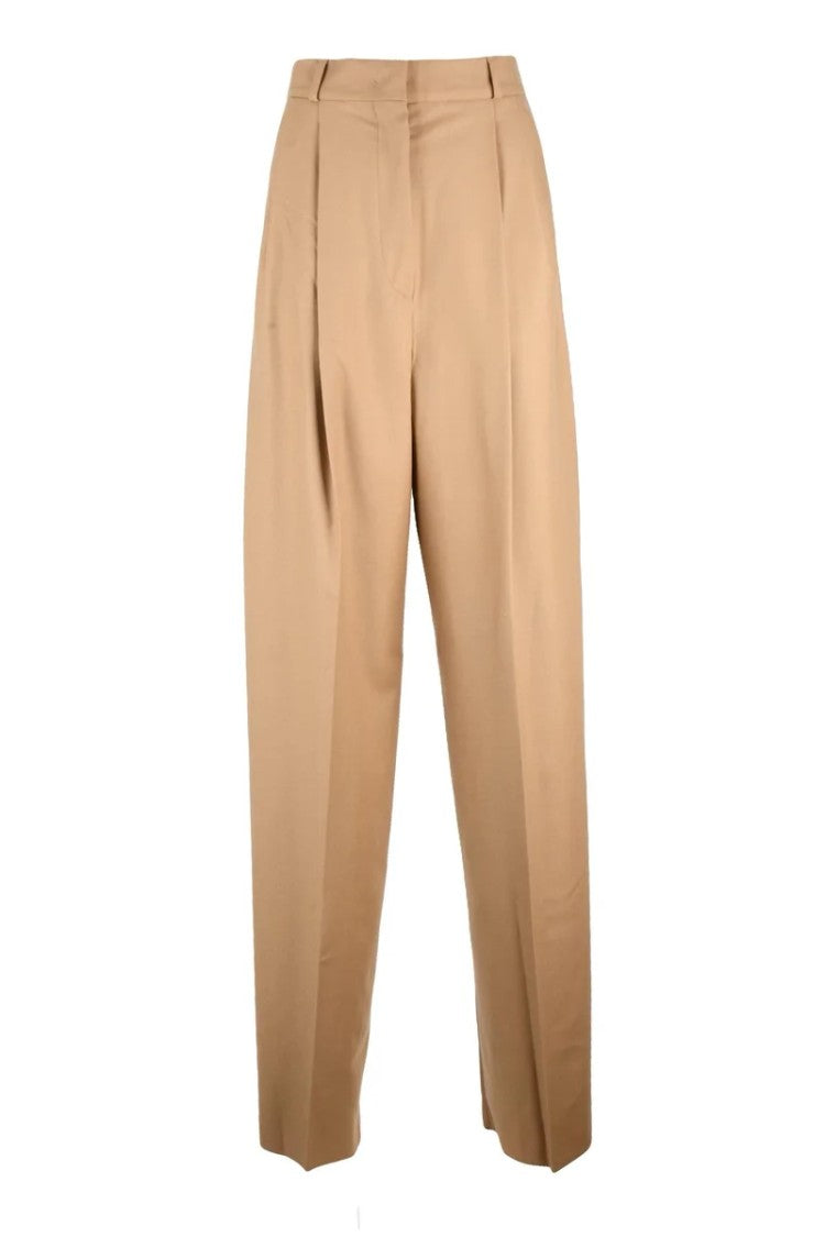 Sportmax Kiens Wide Leg Trousers - Beige