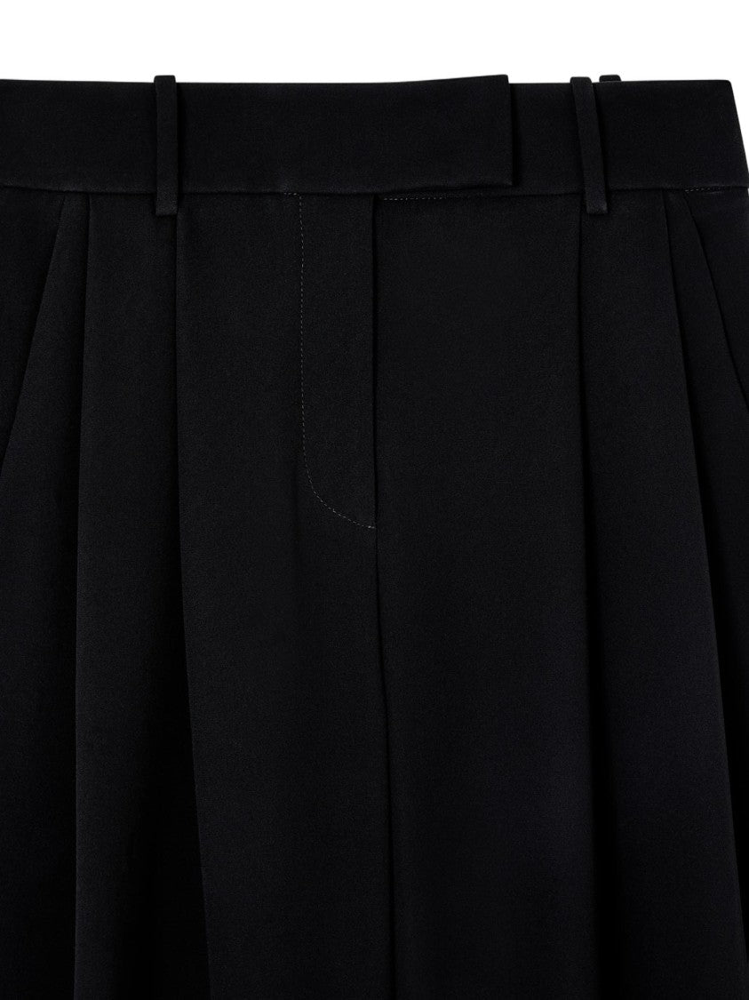 Giorgio Armani Silk Cady Trousers With Darting