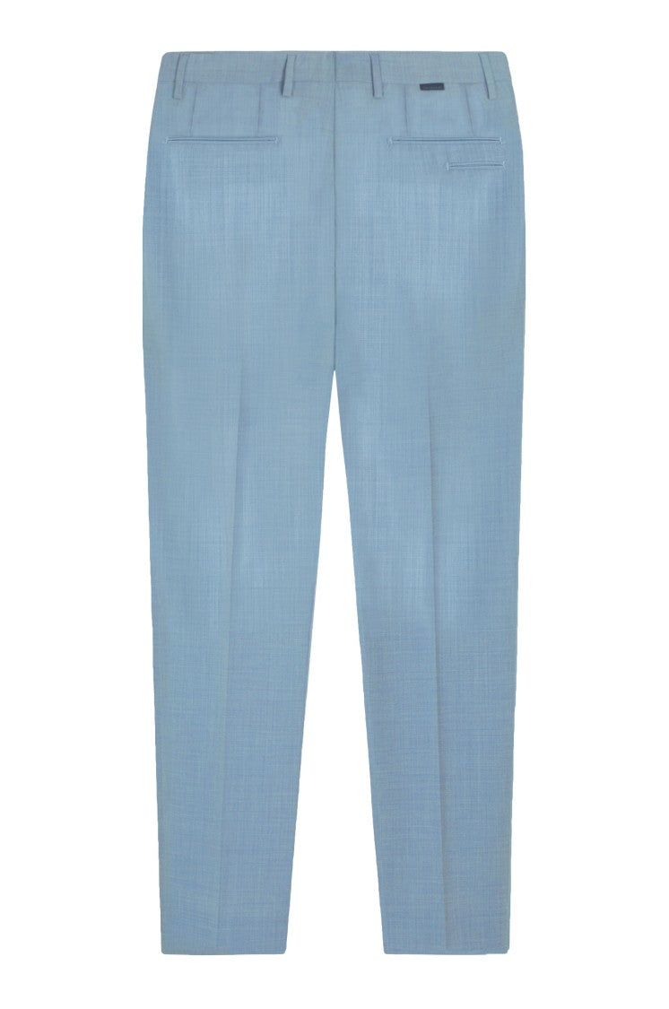 Gazzarrini X Michele Franzese Clear Blue Trousers With Pleats