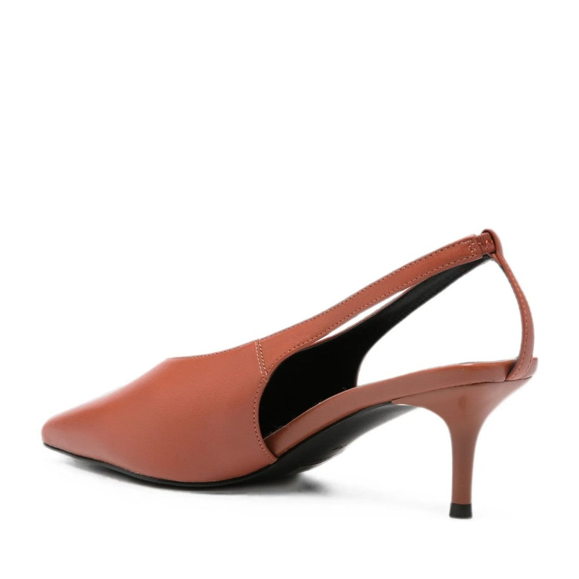 Sergio Moretti Red Classic Slingback Strap Leather Dress Pumps