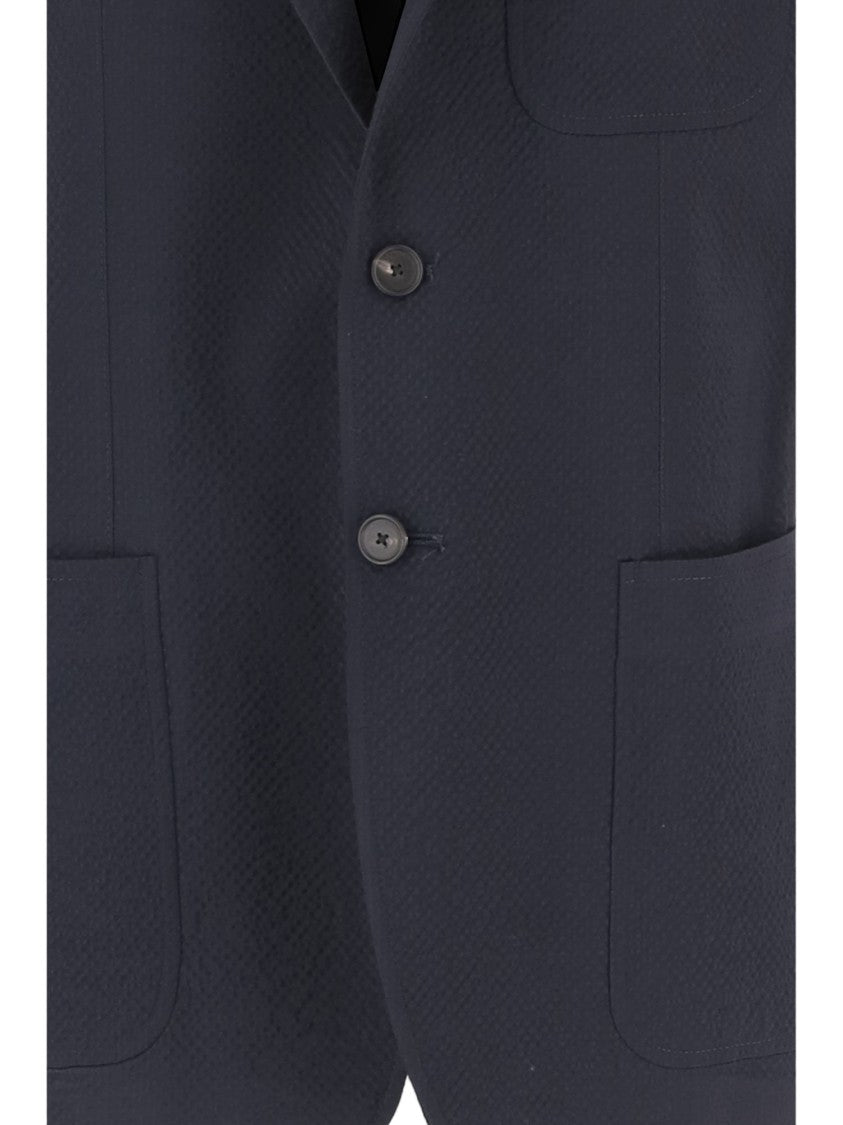 Tagliatore Single-Breasted Stretch Wool Jacket
