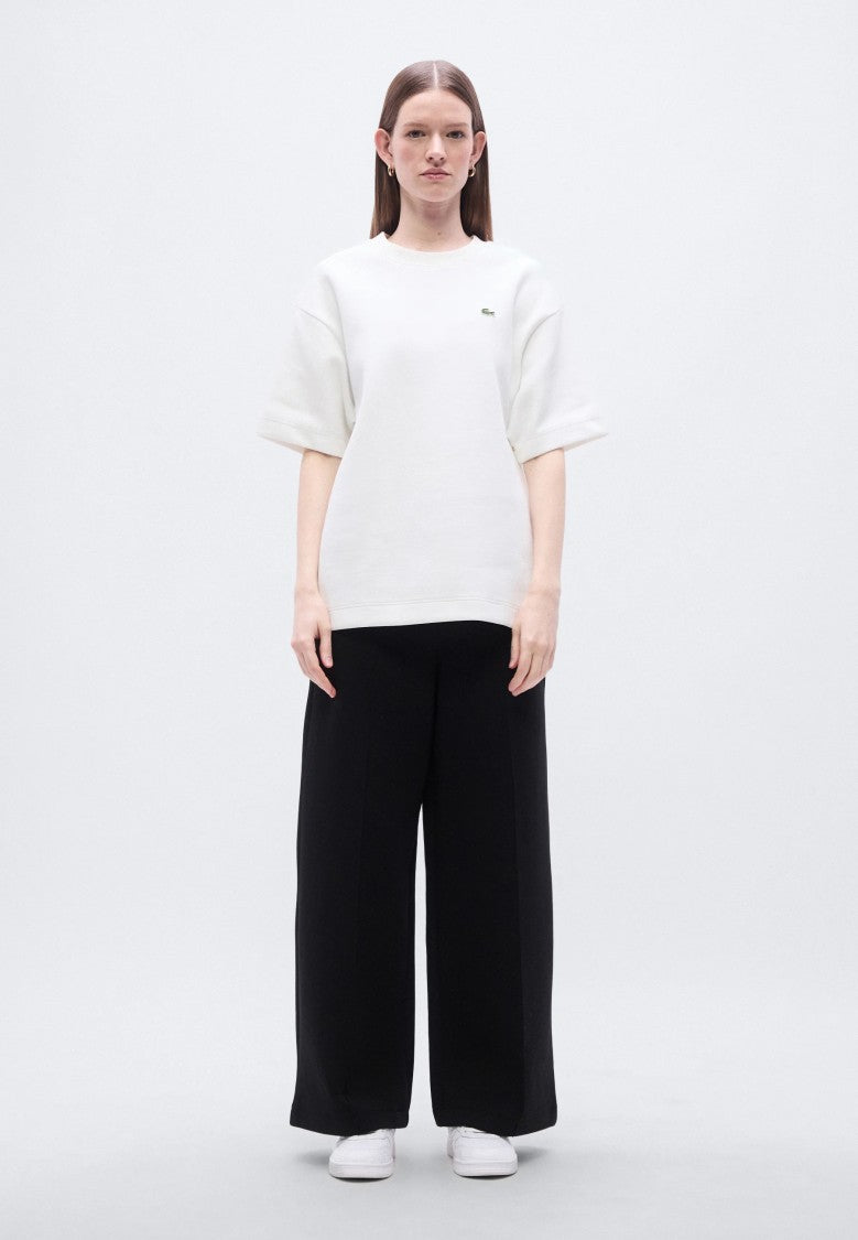 Lacoste High-Waisted Drawstring Wide-Leg Pants