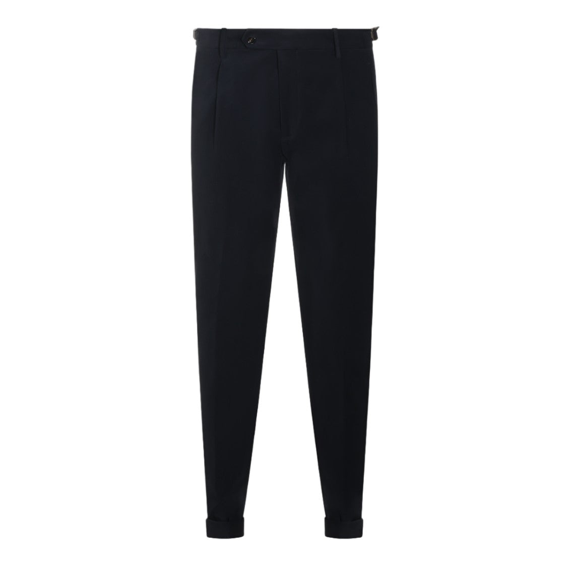 Berwich Single-Pleat Cuffed Tailored Straight-Leg Pants