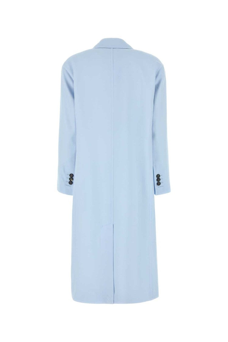 Bottega Veneta Pastel Blue Viscose Blend Coat