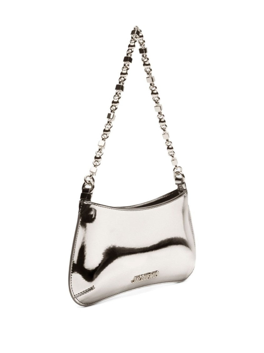 Jacquemus Reflective Silver-Tone Chain-Link Shoulder Bag