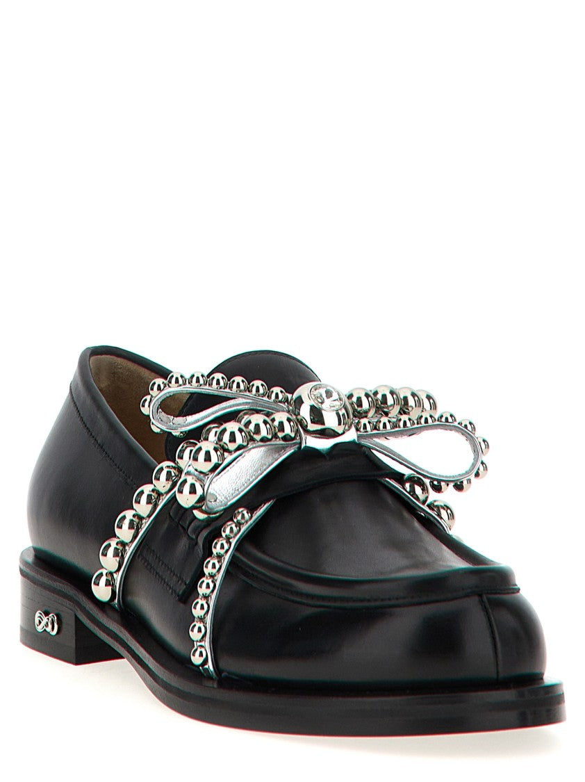 Mach & Mach Crystal Studs' Loafers