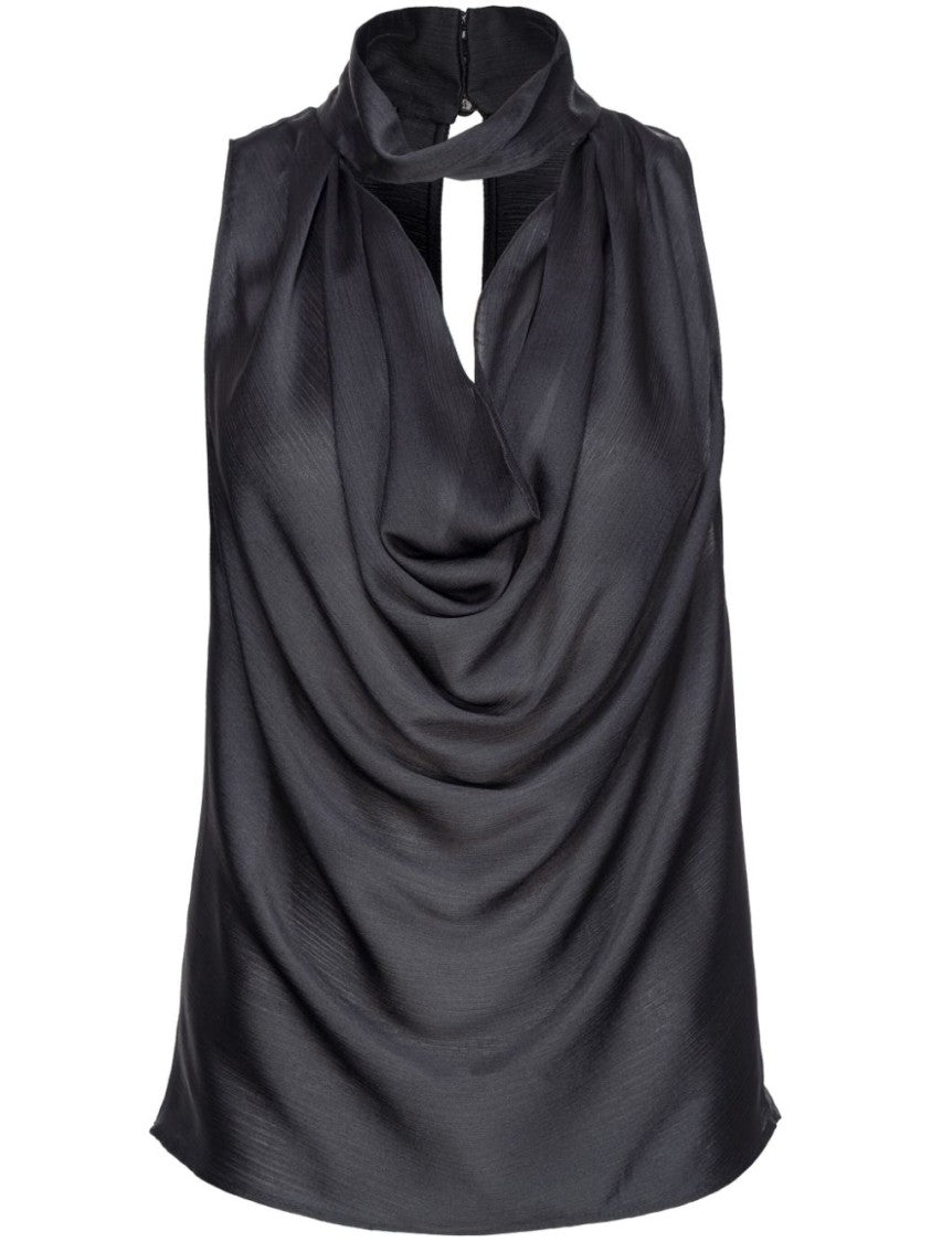 Pinko Draped Satin Blouse
