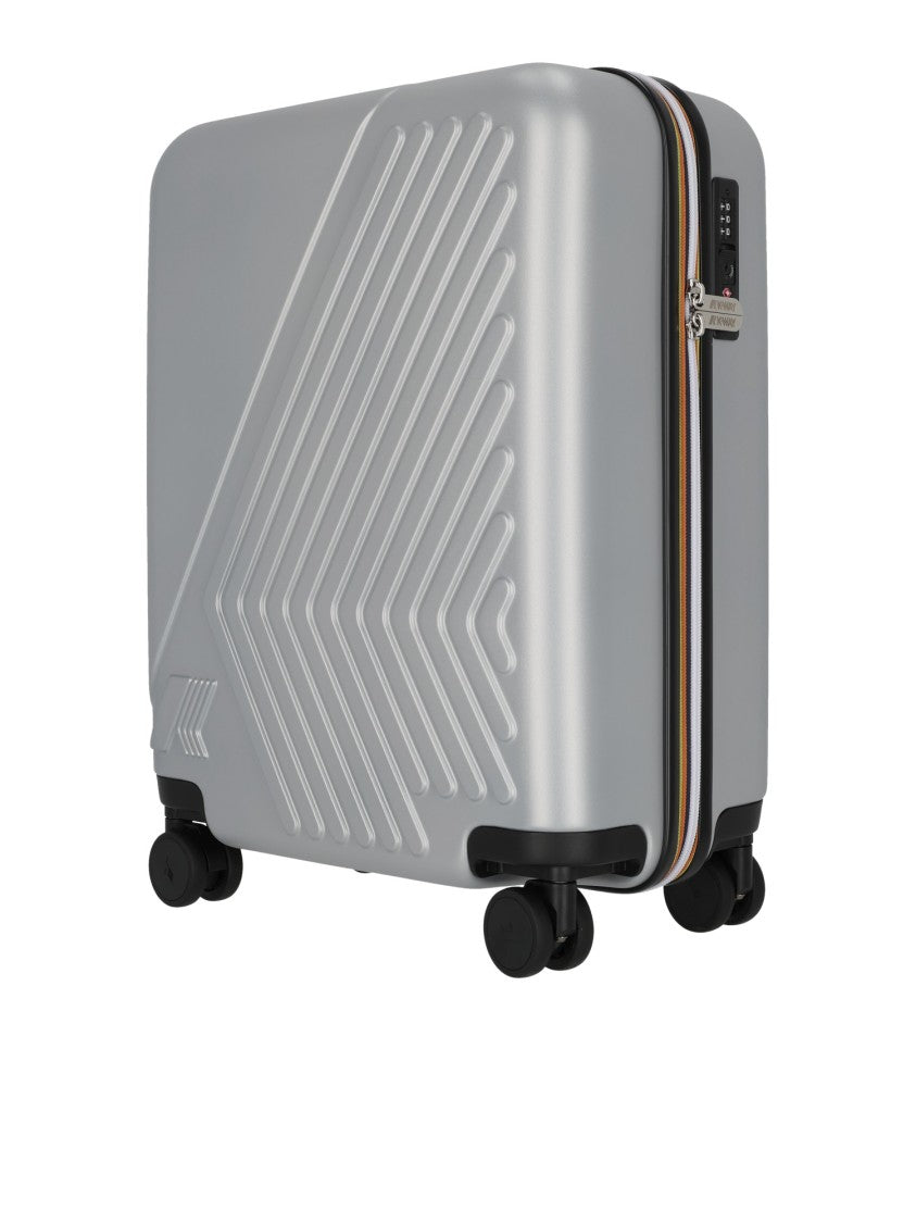 K-Way Compact Hard-Shell Eudoxie Trolley With Embossed Patterns