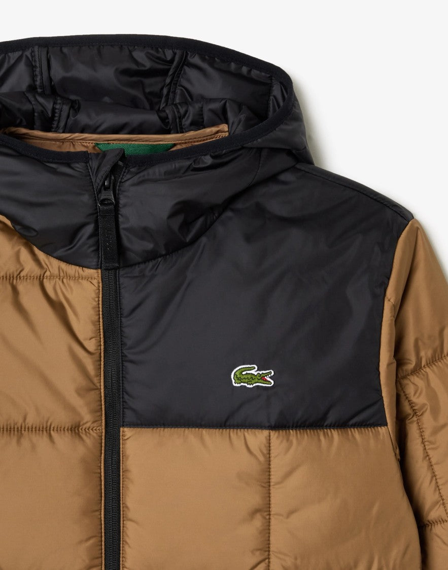 Lacoste Waterproof Colour-Block Puffer Jacket