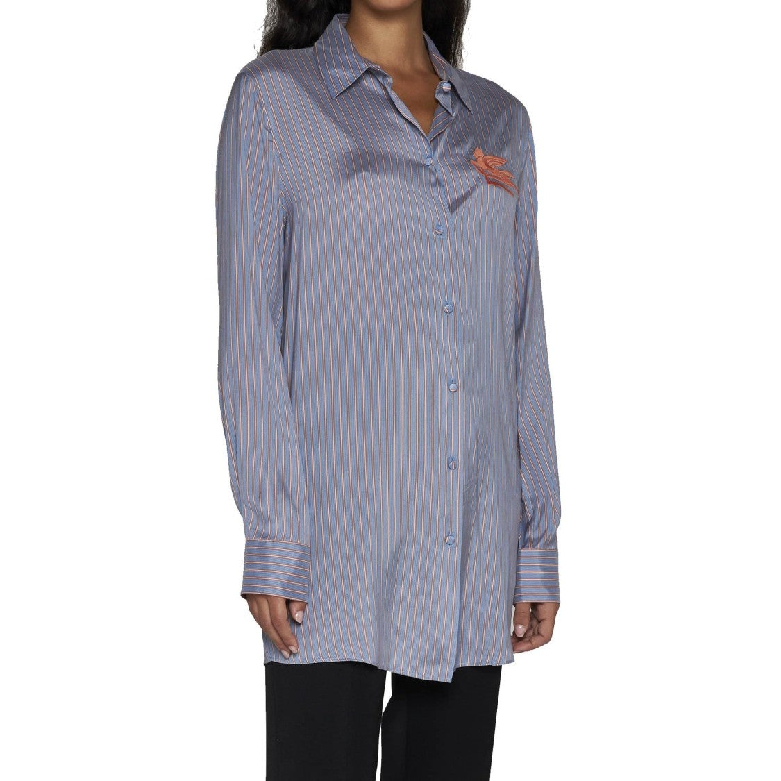 Etro Striped Silk Shirt