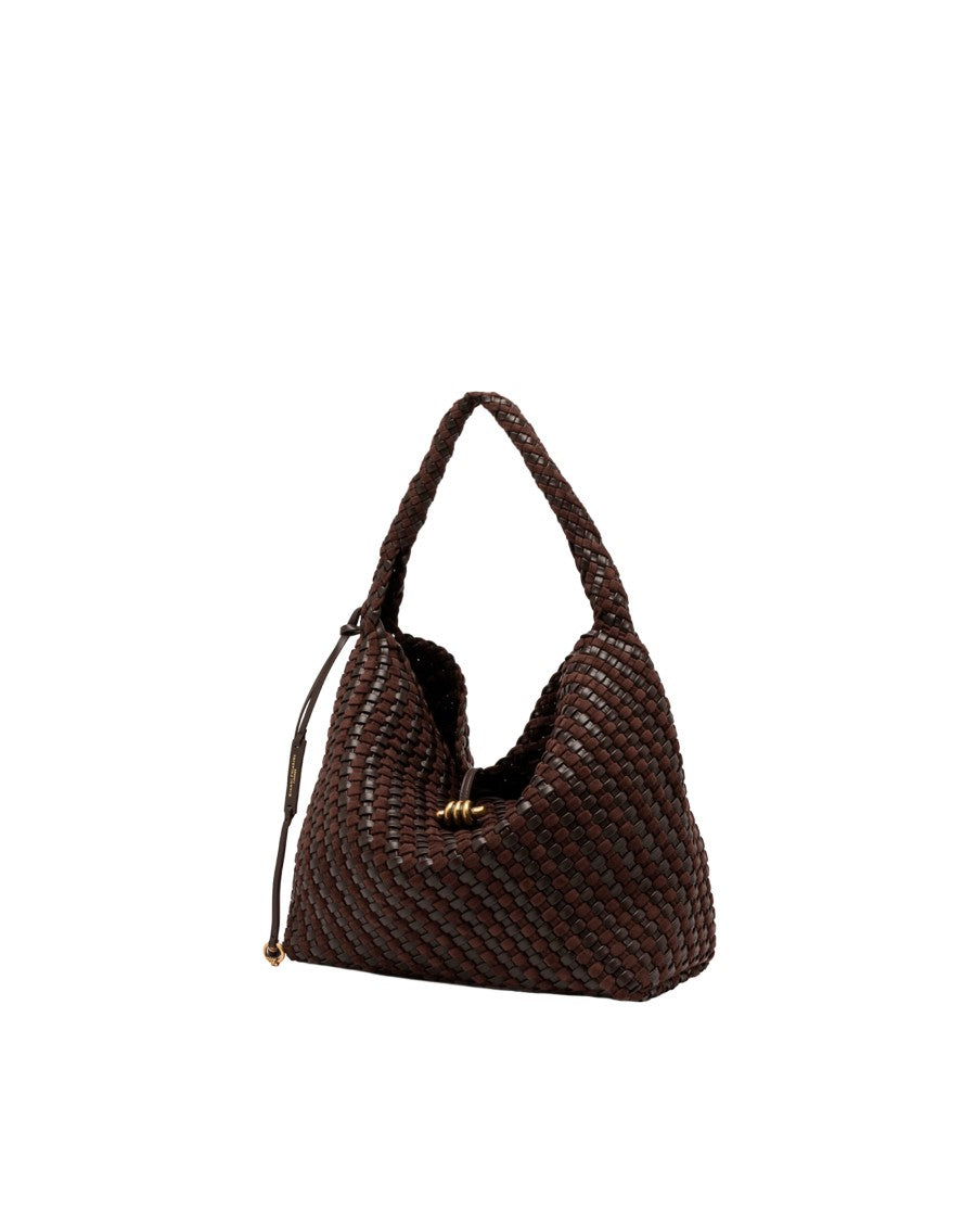 Gianni Chiarini Aurelie Woven Leather Shoulder Bag