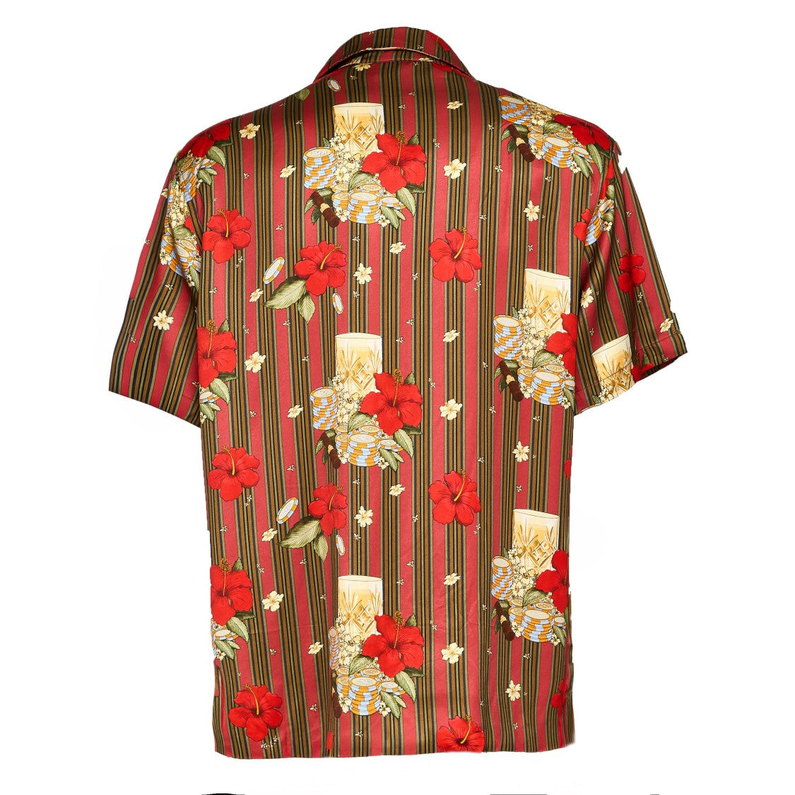 Drôle De Monsieur Hibiscus Club Bowling Patterned Shirt