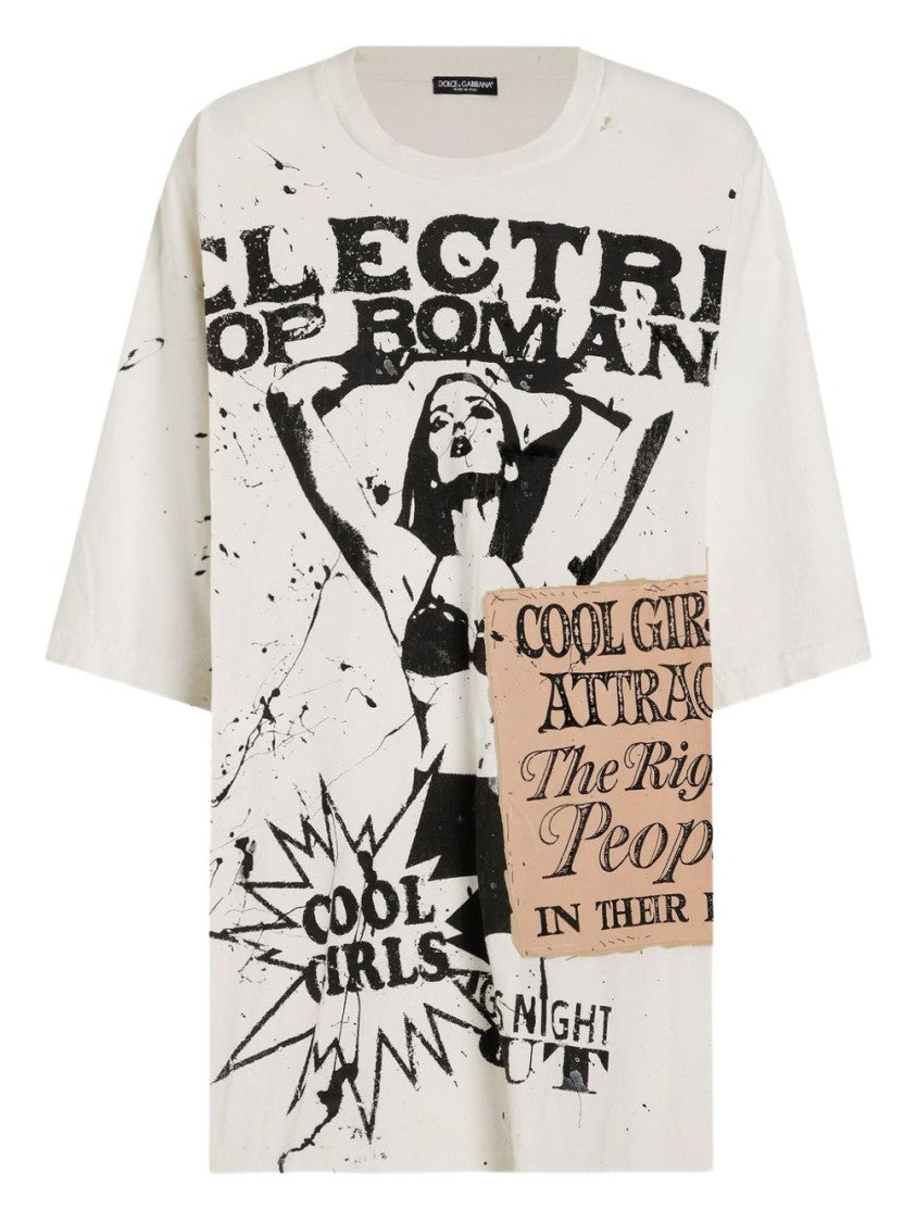 Dolce & Gabbana Oversized Graphic Print T-Shirt
