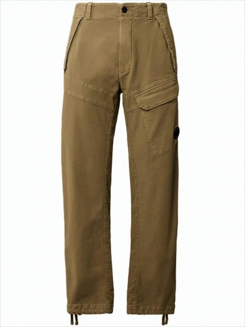 C.P. Company Relaxed Fit Moleskin Stretch Cargo Pants