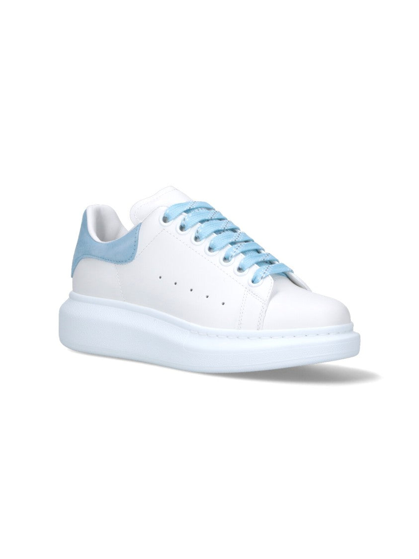 Alexander Mcqueen "Oversize" Sneakers, In White Calfskin
