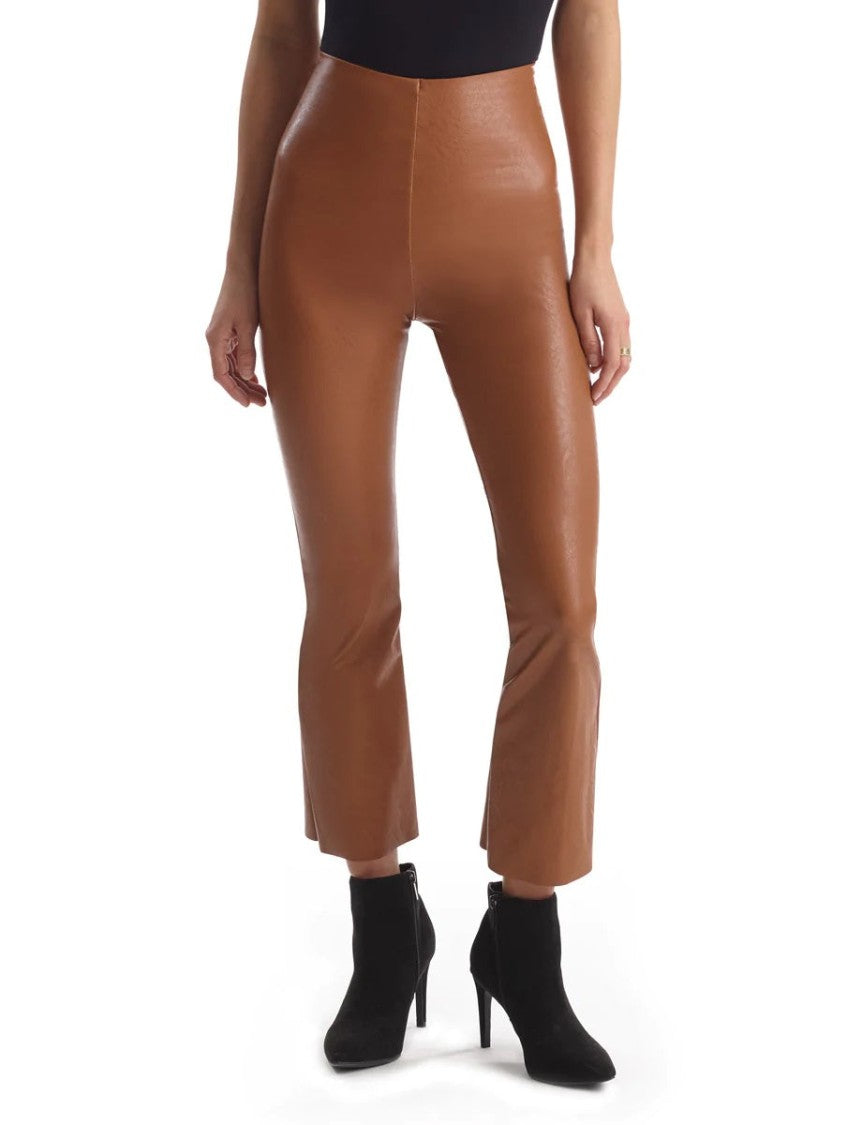 Commando Max Faux Leather Crop Flare Legging - Slg33