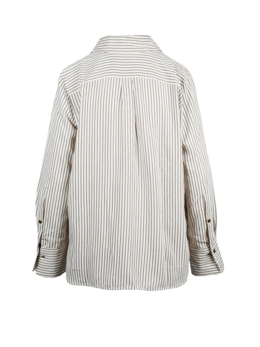 Marella Beige-Green Viscose-Blend Reperto Shirt