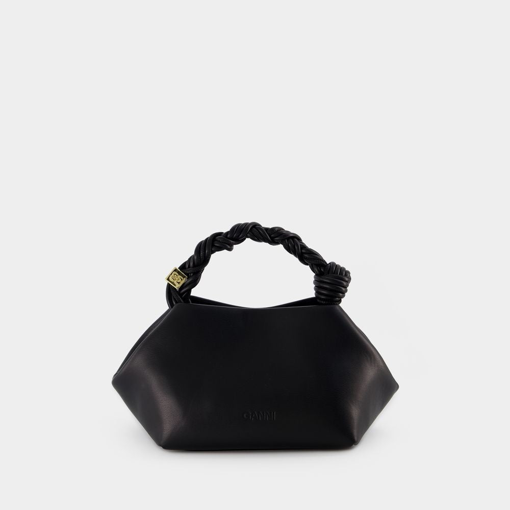 Ganni Bou Crossbody Bag - Leather - Black