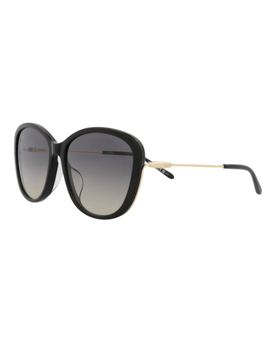 Chloé Round-Frame Recycled Acetate Sunglasses