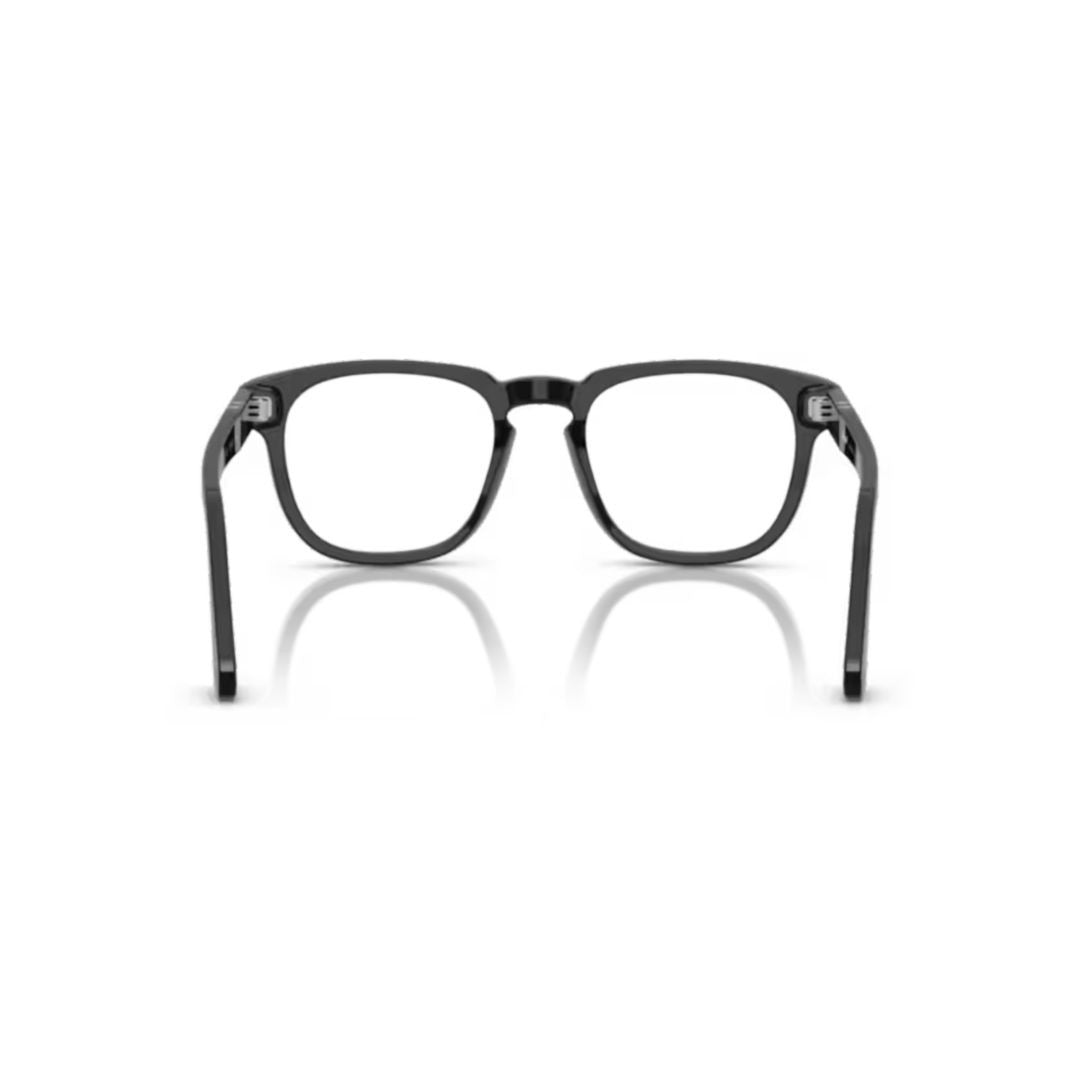 Persol 0Po3376v Classic Square Frame Eyeglasses With Silver Arrow Detail