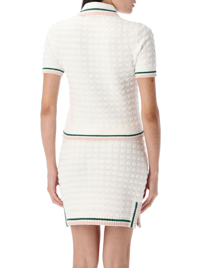 Casablanca Bouclé Polo Shirt