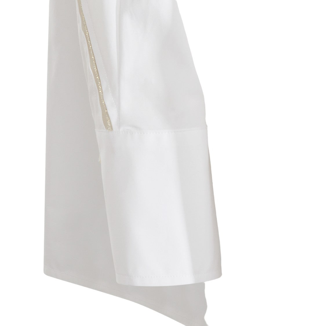 Fabiana Filippi Structured White Shirt With Concealed Button Placket