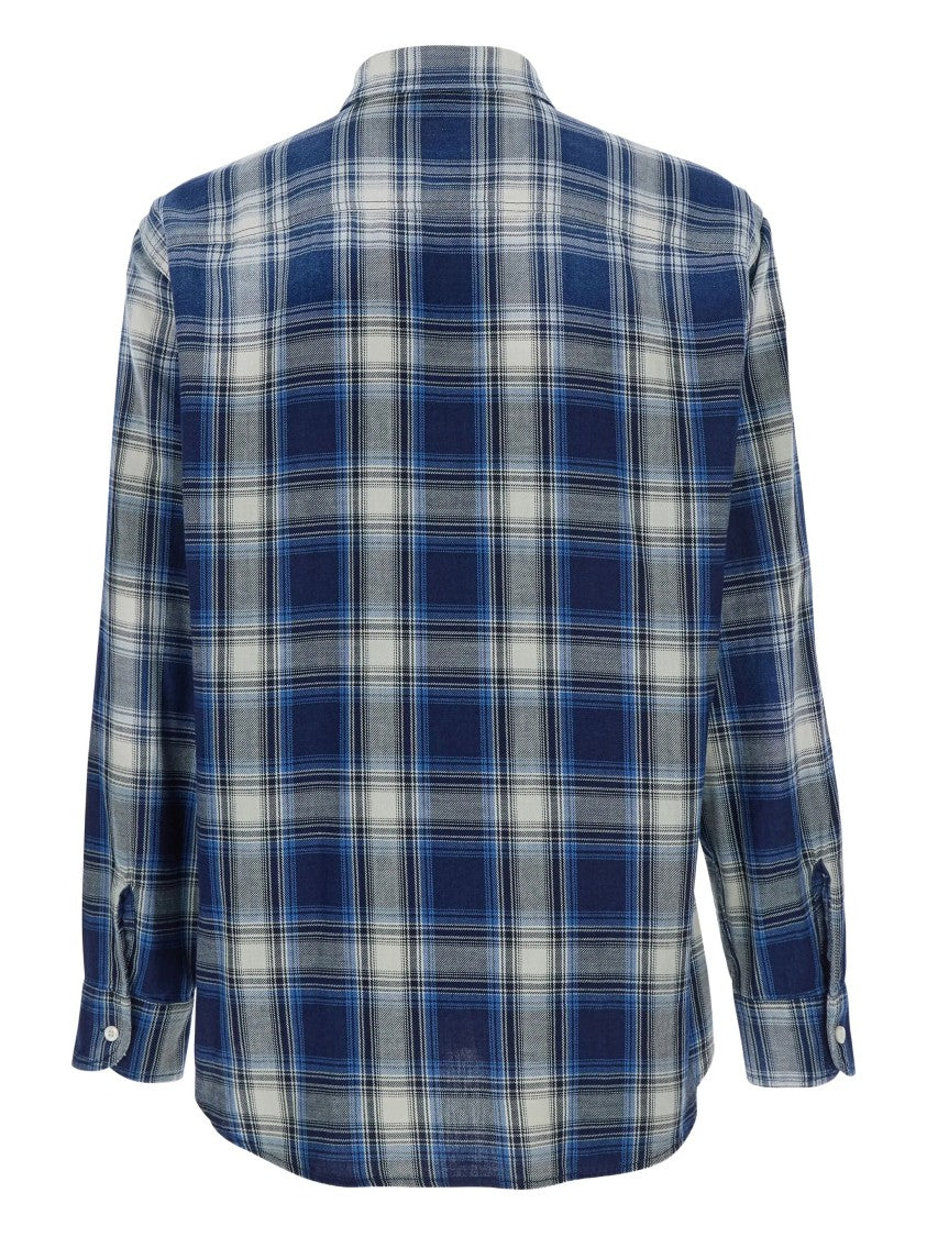 Dsquared2 Canadian Vintage Blue/White Plaid Cotton Shirt