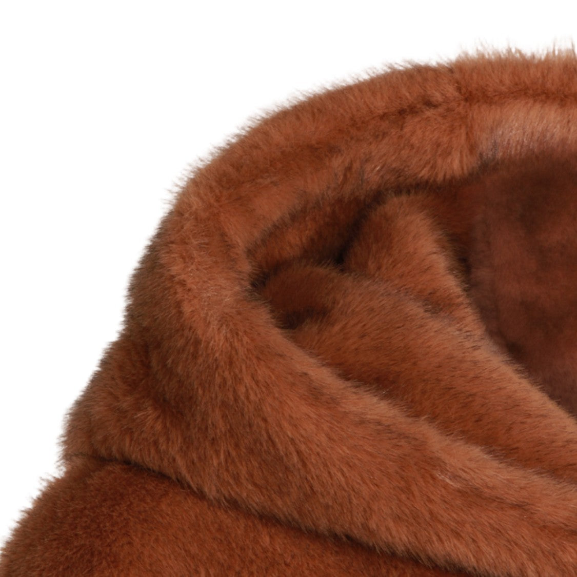 Antonelli Firenze Short Relaxed-Fit Brown Coat With Hood