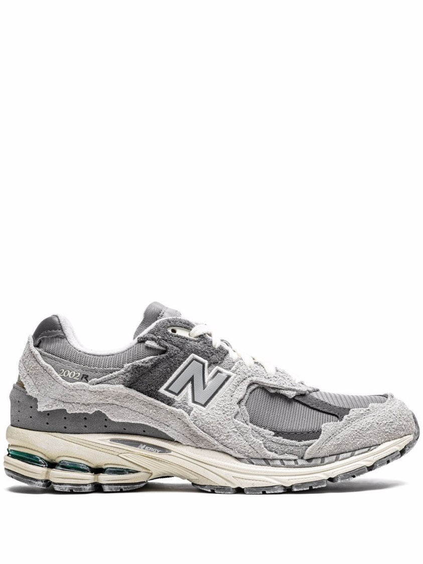 New Balance Layered Grey Sneakers With Cushioned Sole