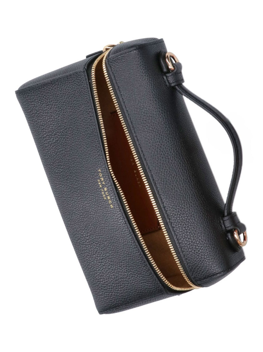 Tory Burch Black Romy Slim Double Zip Handbag