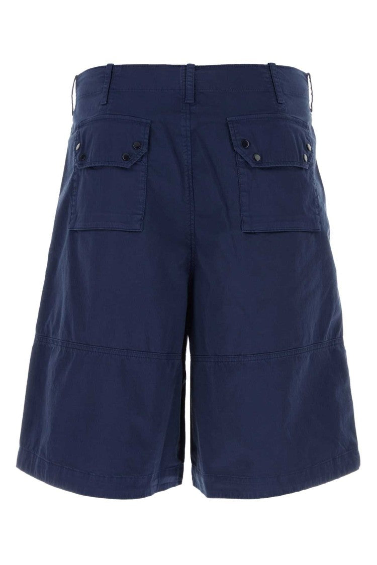Ten C Blue Stretch Cotton Bermuda Shorts