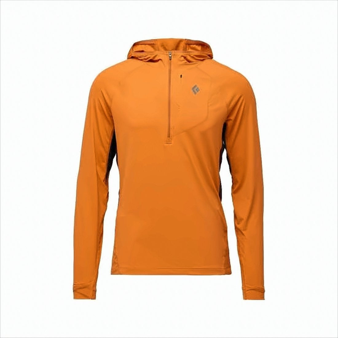 Black Diamond Long-Sleeve Orange Half-Zip Activewear Top