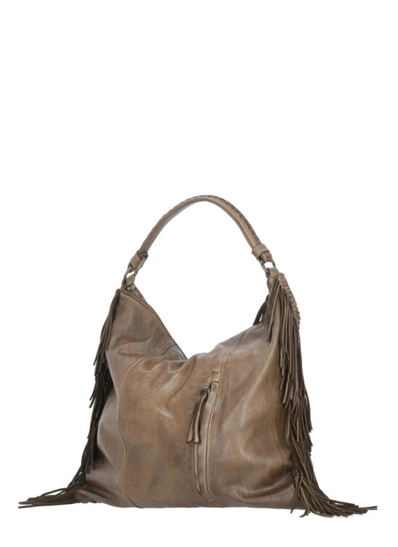Reptile's House Spacious Brown Reptile's House Shoulder Bag